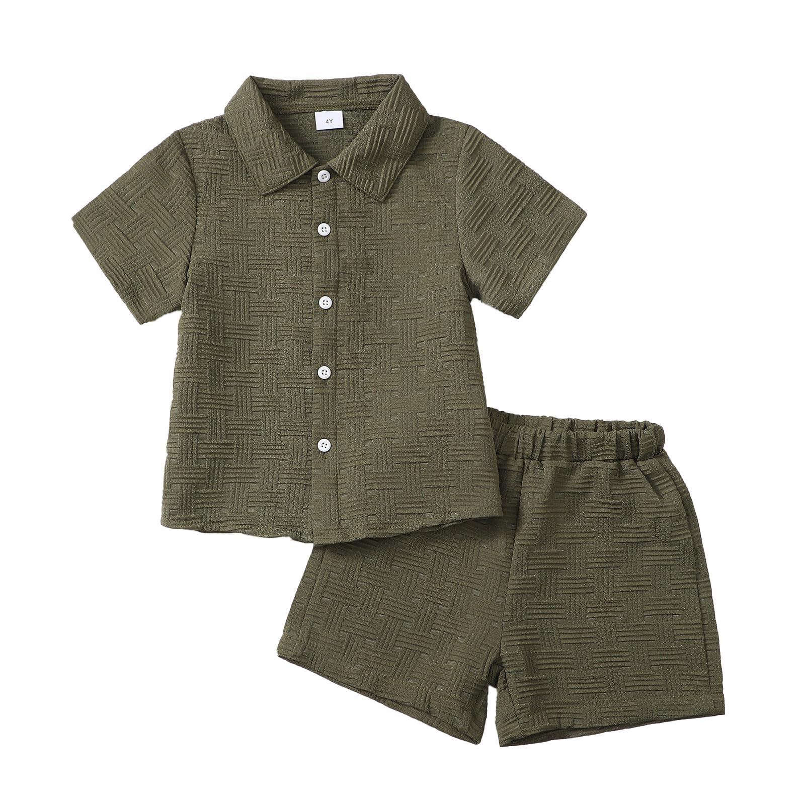 Toddler Boy Clothes 2 Piece Summer Outfits Shirt and shorts Sets