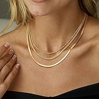 Vista 2 de Collar de oro para mujer, chapado en oro de 14 quilatescollares en capas de plata para mujer, delicado juego de collar de oro, gargantilla