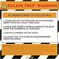 Vista 6 de Arnés de goma espuma con memoria Gooby Escape Free - Azul, pequeño - Arnés para perros sin tirón, de entrada fácil, con ajuste de cuatro puntos