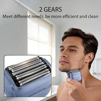 Electric Foil Shaver for Men 5Blade Floating Portable Rechargeable Wet/Dry