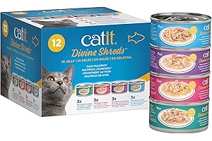 Divine Shreds in Jelly: Premium Cat Food for Feline Delights, Tuna Multipack