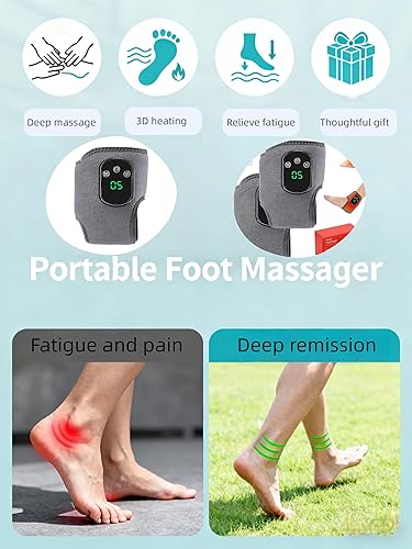 Miniatura 4 de Masajeador de pies de neuropatía  Terapia de calor, vibración, compresión de aire, 5 niveles de calefacción, 3 modos, adecuado para talón, arco y