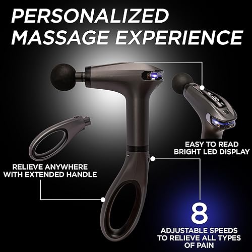 Miniatura 5 de Pistola de masaje de tejido profundo Masajeador de percusión para aliviar el dolor de espalda y cuello Pistolas de masaje muscular portátiles de