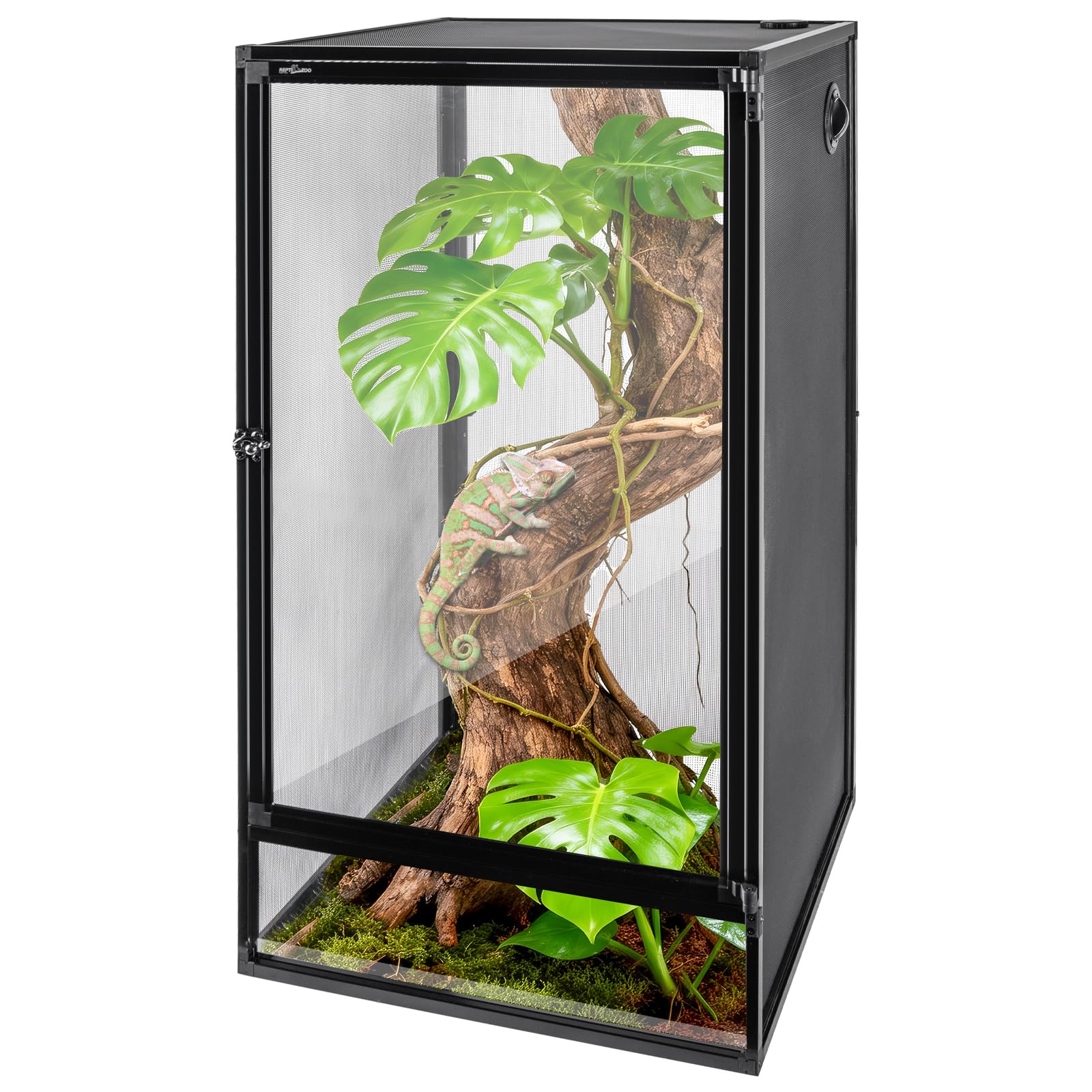 Enceinte pliable pour grenouille arboréale REPTI ZOO anti-fuite avec câble
