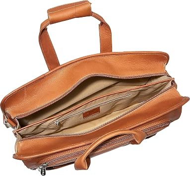 Piel Leather Half-Moon Portfolio, Saddle, One Size