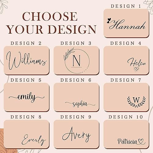 Miniatura 2 de Joyero personalizado con nombre 10 diseños, nogal Caja organizadora de joyas de madera personalizada, estuche de viaje de joyería personalizado,