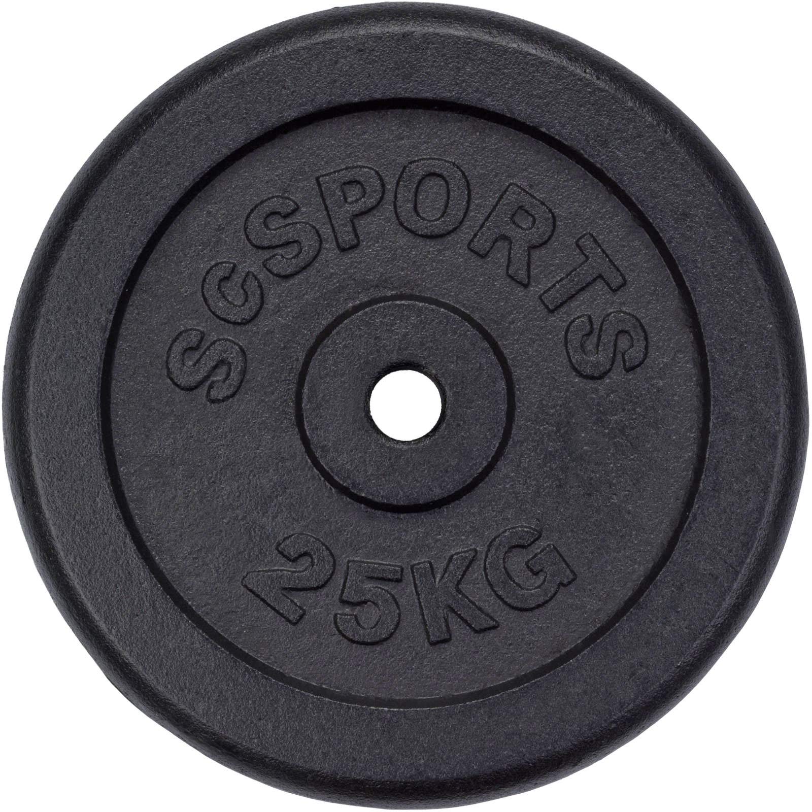 ScSPORTS Disque d'haltères en fonte 25 kg