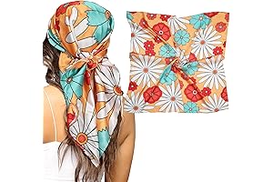 35” Silk Scarf for Women: Timeless 70s Bandana