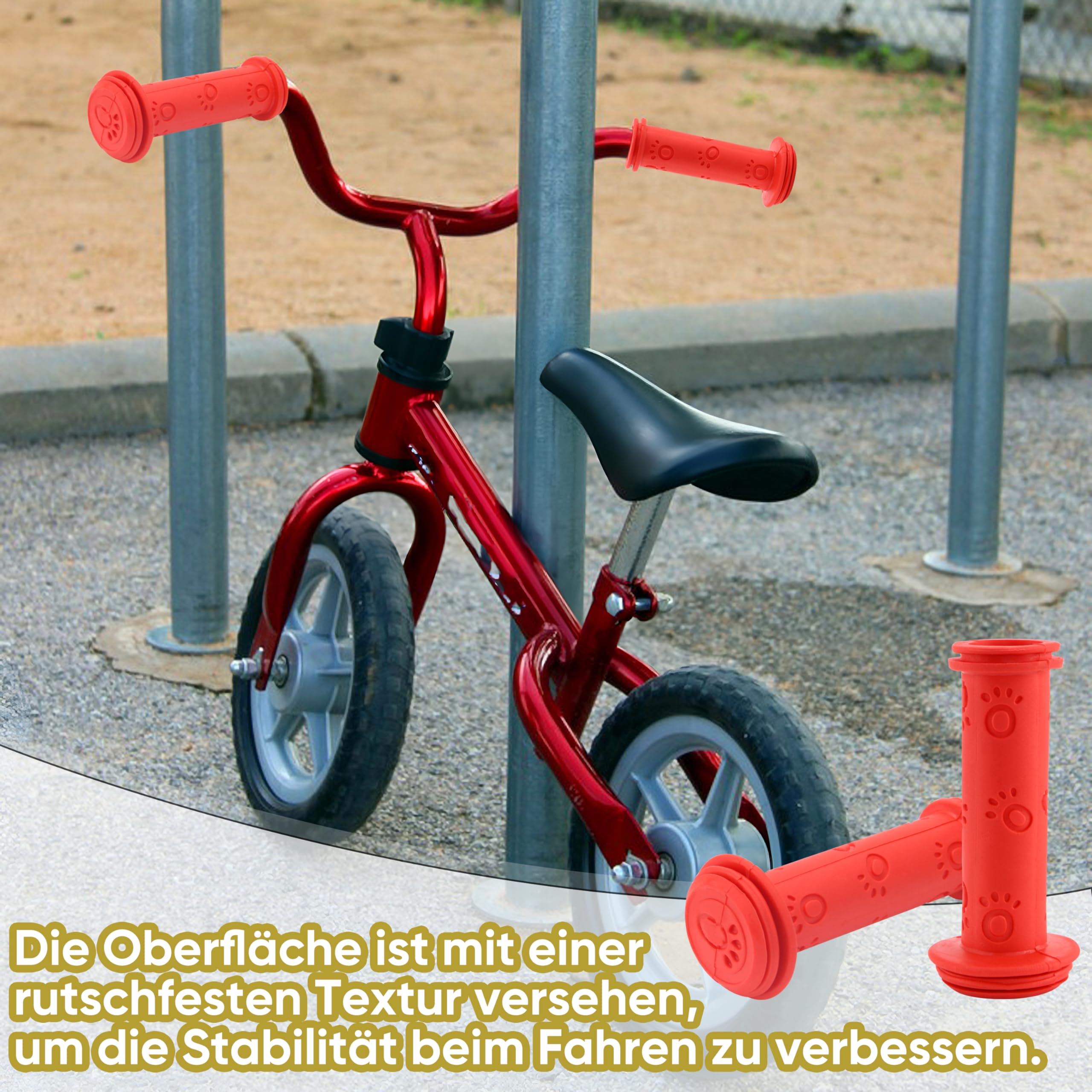 Kinder-Fahrradgriffe Mit Prallschutz – Weich, Rutschfest & Sicher Für Kleine Hände