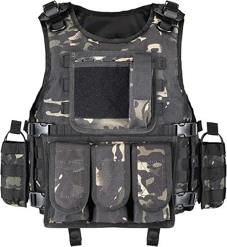 Chaleco GZ Xinxing táctico para paintball, color negro