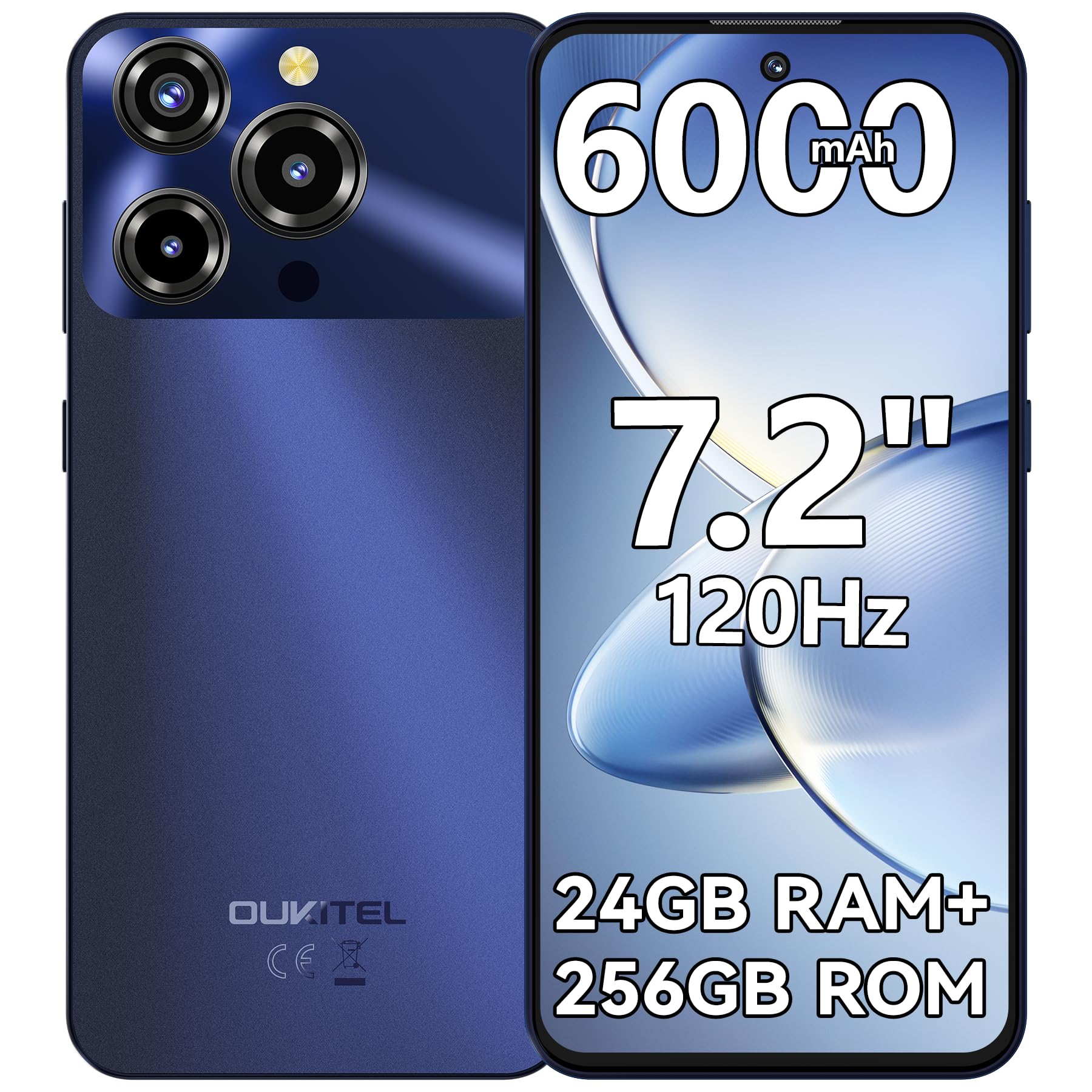 Amazon | OUKITEL C69 SIMフリー スマートフォン 本体 24GB RAM+256GB