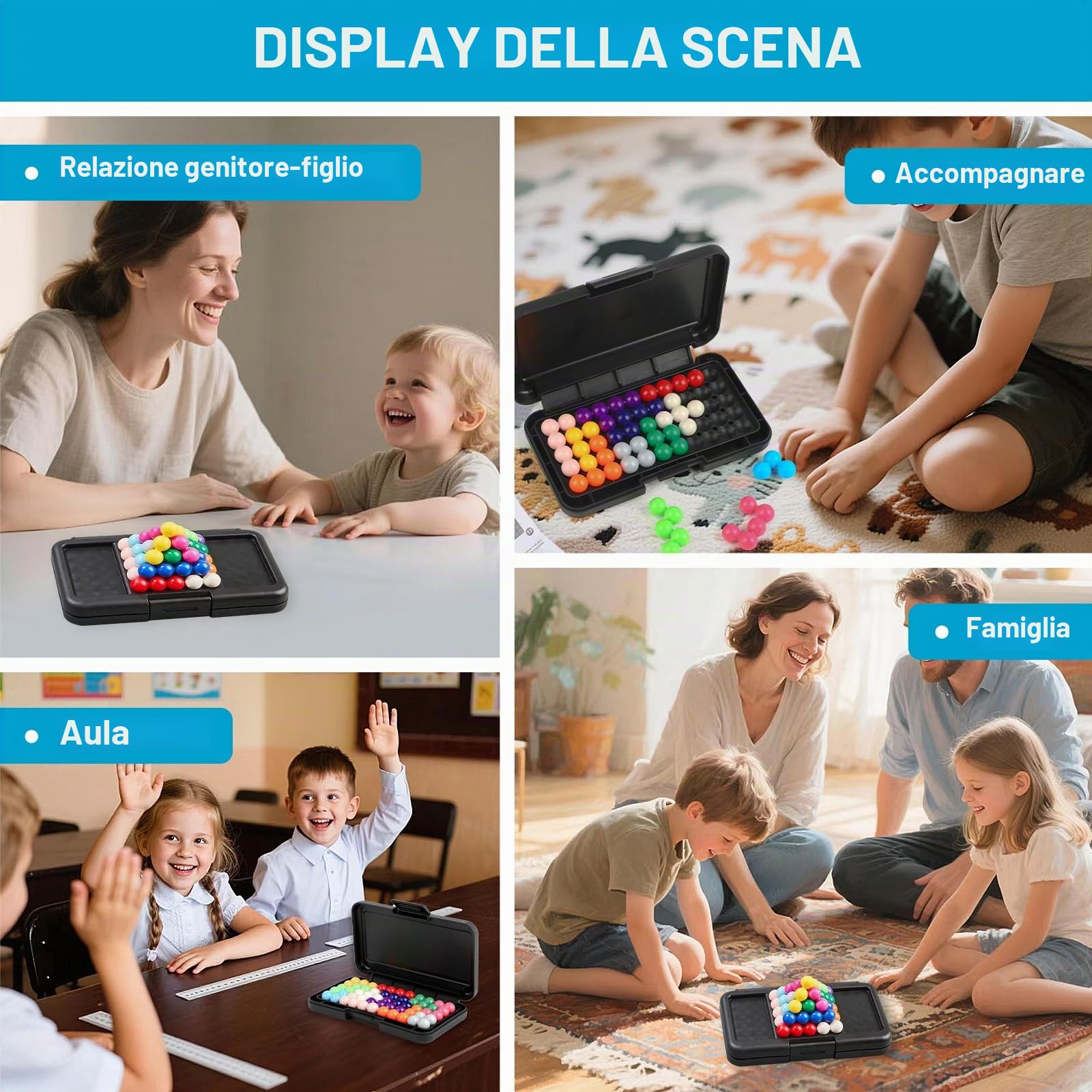 Puzzle IQ | Giochi IQ, gioco di logica 3D con 200 sfide, relax e decompressione, per bambini e adulti, pensiero e creatività.