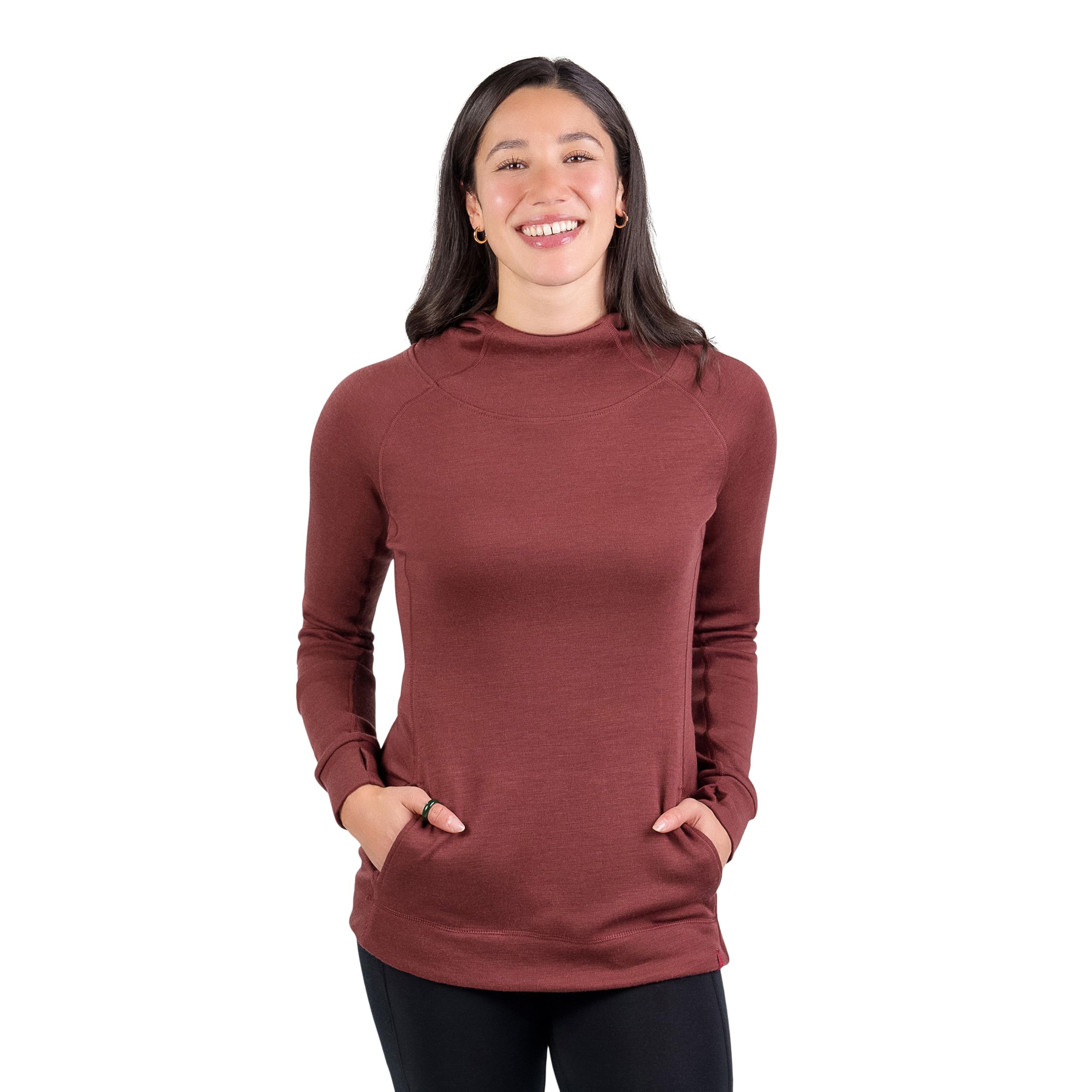 Woolly Women's 100% Merino Wool Hoodie for Everyday, RWS Certified
