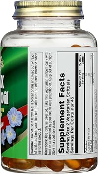 Nature's Life 100% Vegetarian Flax Seed Oil Softgels | 90-Count
