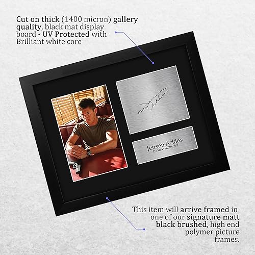 Miniatura 10 de HWC Trading Jensen Ackles Supernatural Gifts - Imagen de autógrafo firmada para fanáticos de programas de televisión, tamaño carta de EE. UU