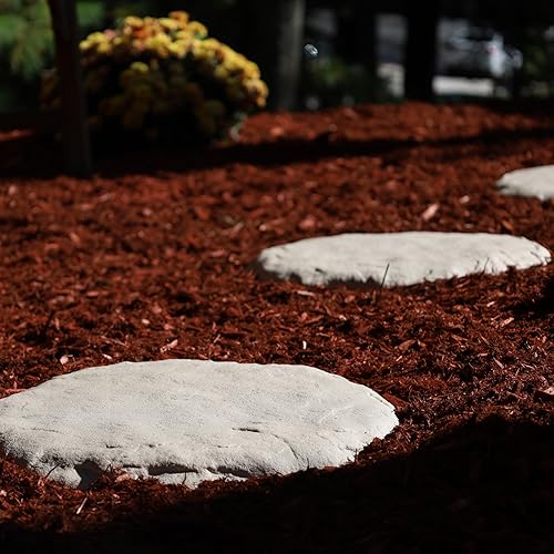 Miniatura 7 de Ei Piedras circulares de 15.5 pulgadas con estacas para el suelo, piedras para el hogar o el jardín para adoquines de pasarelas o caminos al aire