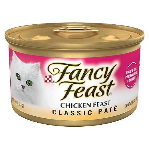 Purina Fancy Feast Chicken Feast Classic Grain Free Wet Cat Food Pate - (Pack of 24) 3 oz. Cans