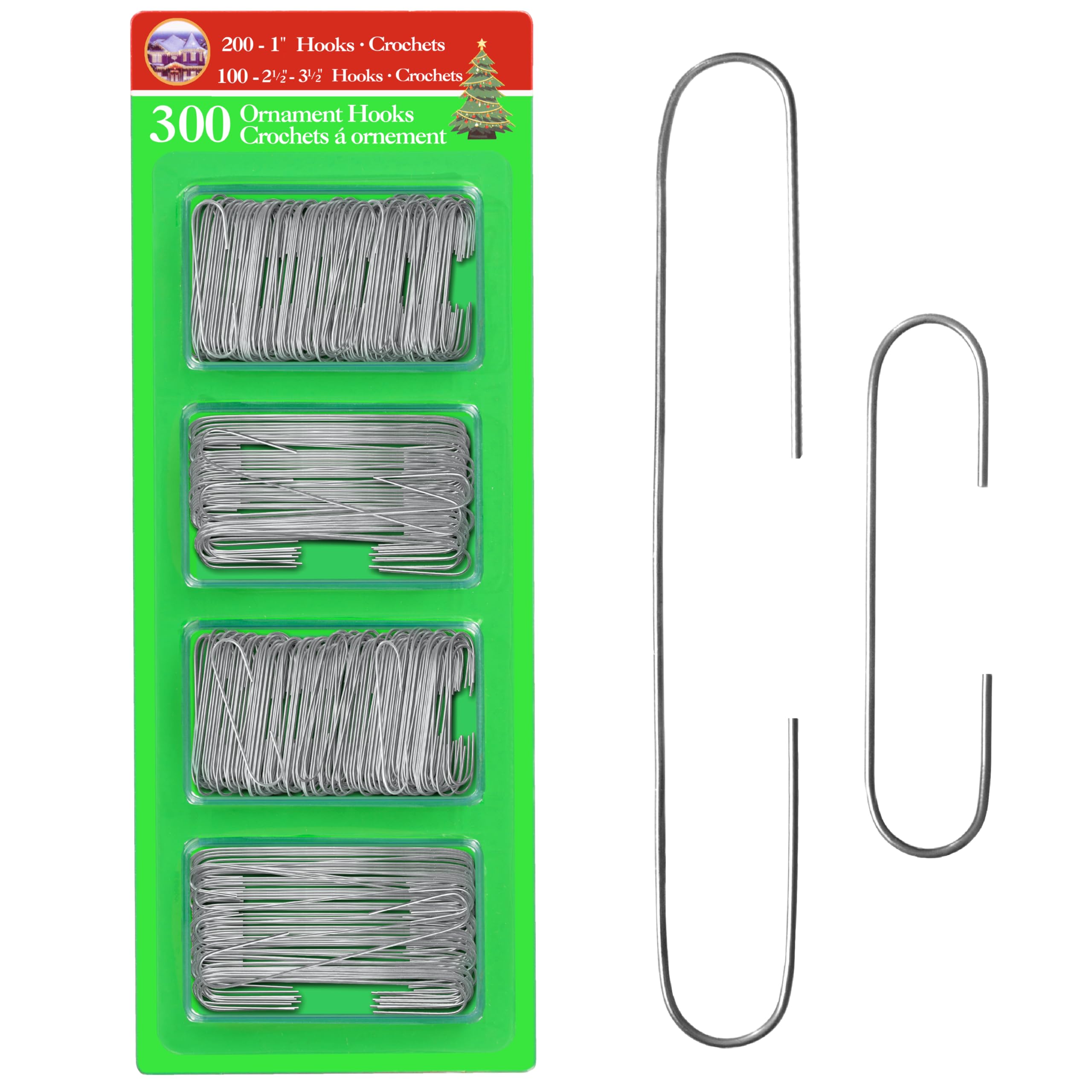 R N' D Toys R’ND’s 300 Pack Ornament Hooks Christmas Tree