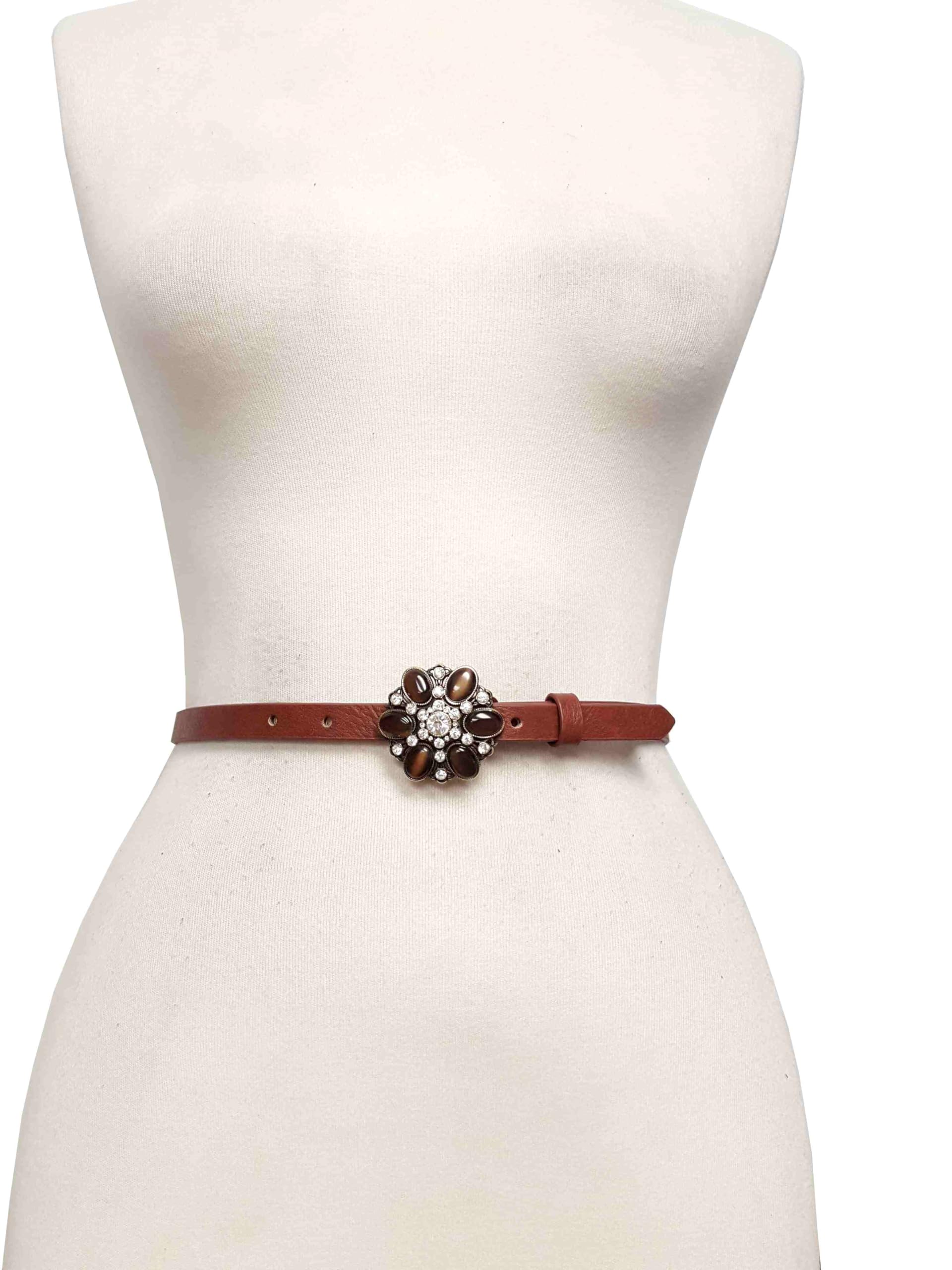 Mil-Bar Sam Browne Fully Lined Belt w/Left Shoulder Strap, Clarino (Brass, 40)