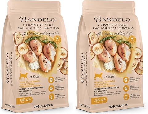 Yetişkin Tavuklu Kuru Kedi Maması 2 Kg - Vitamin İlaveli Tam ve Dengeli Besleyici, Yüksek Hayvansal Protein İçerikli Kuru Mama (2 paketi)