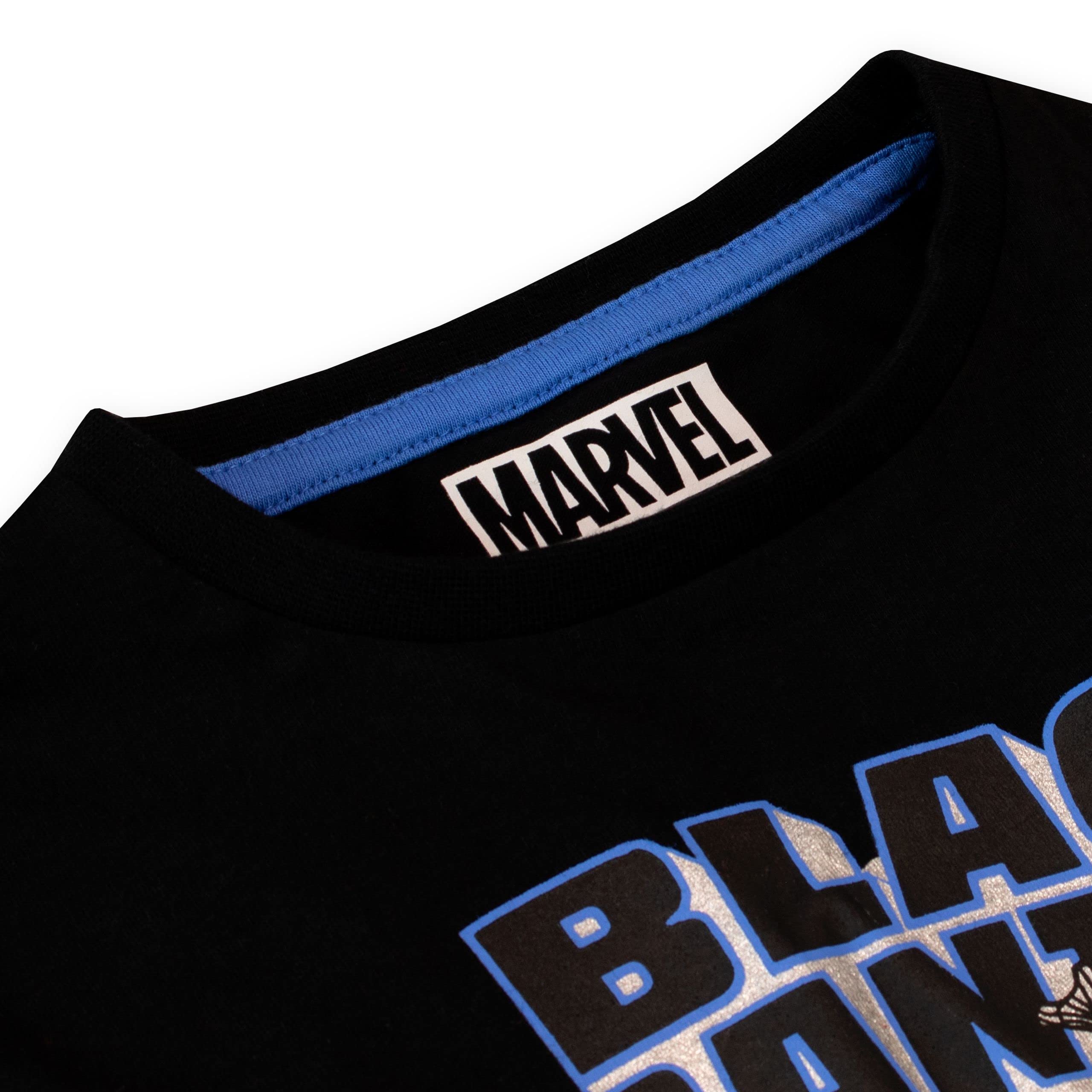 Marvel Ensemble Shorts et Haut Garçon Black Panther Ensemble 2 Pièces pour Enfants