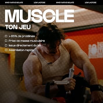 100% Pure Native Whey Isolate | Extra Protein Powder (90%) • French Milk • Muscle Building • Bodybuilding | Nutrimuscle | Natural Vanilla Aroma - 1.5 kg