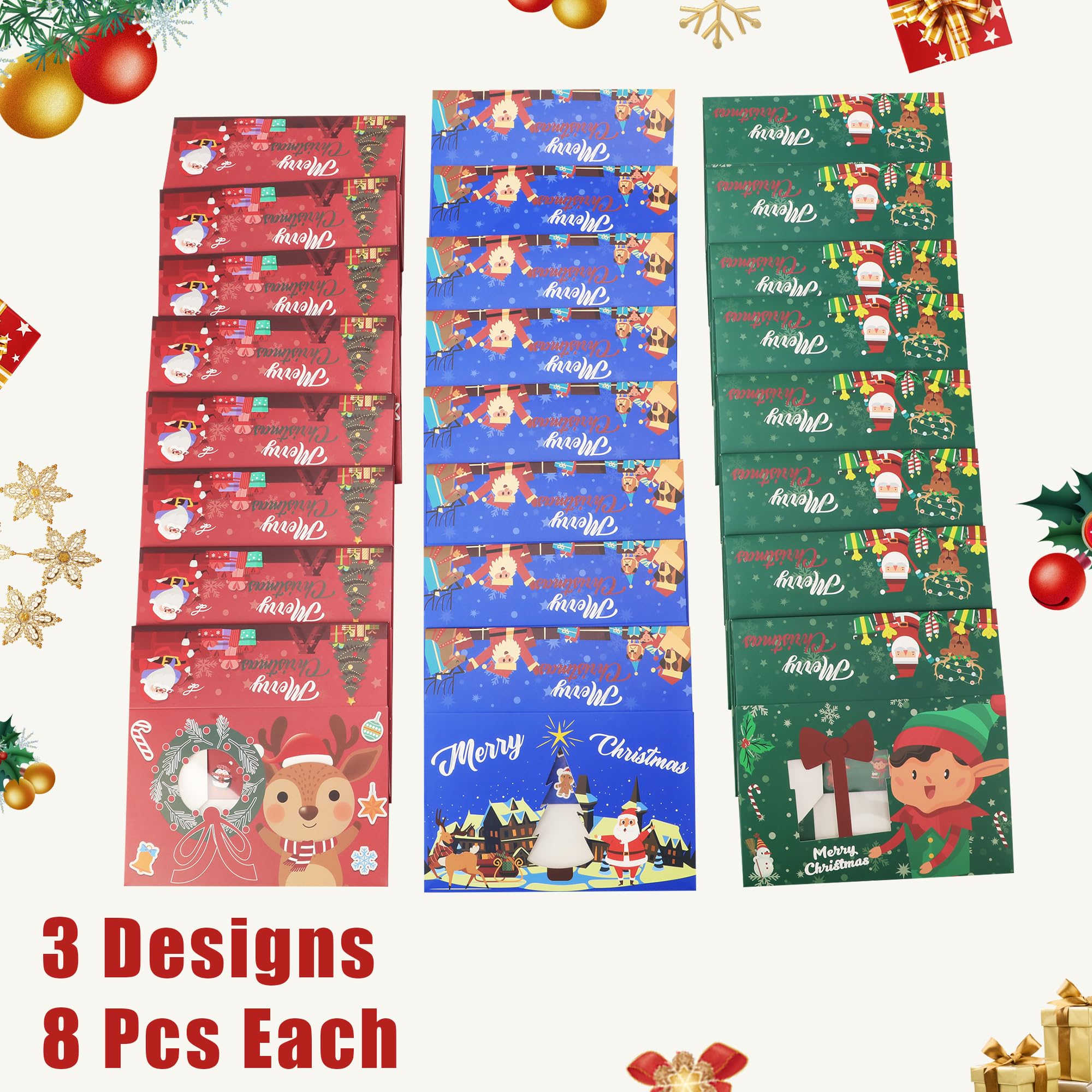 Christmas Cookie Boxes - 24 Pack -3
