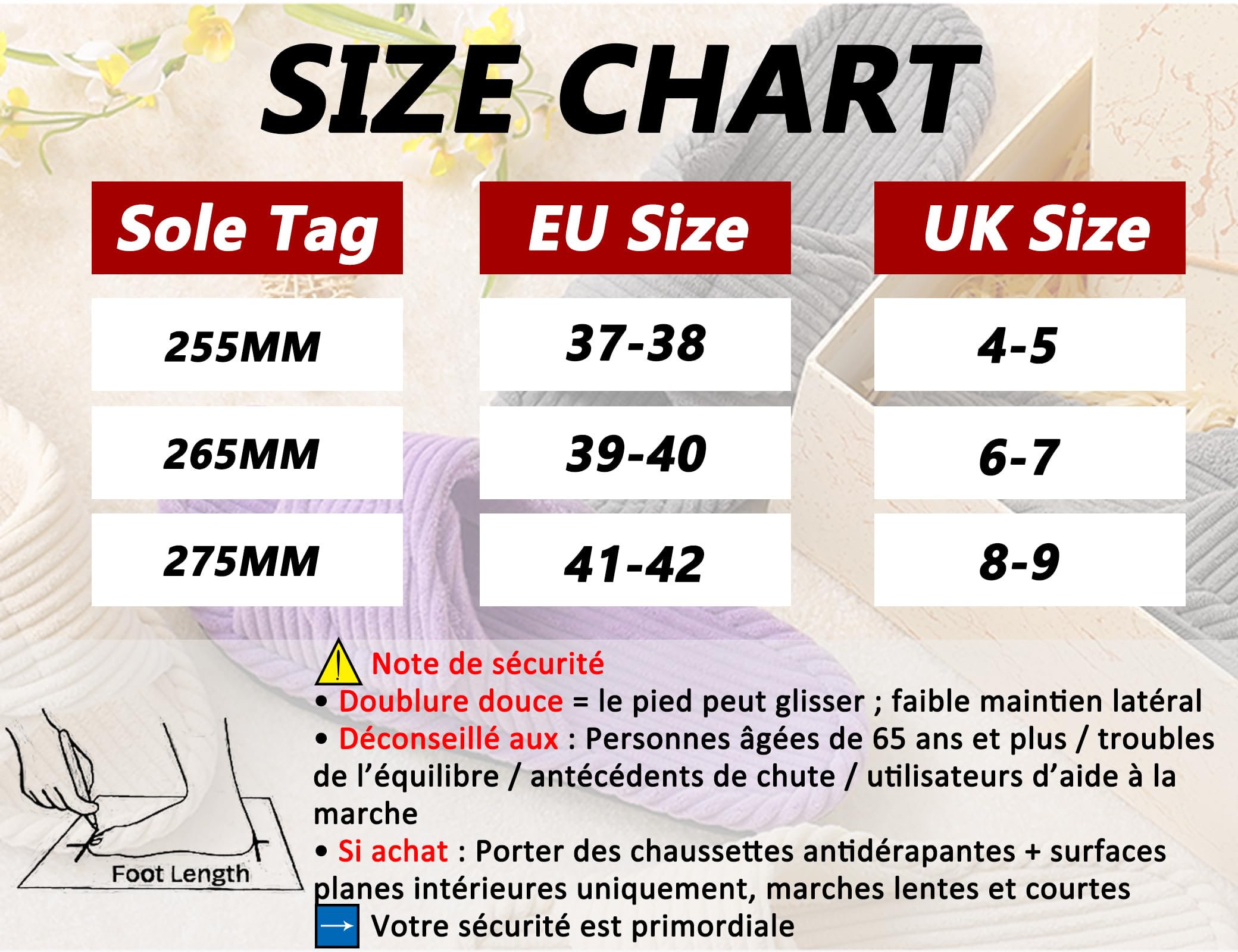 Chaussons Femme Mousse Mémoire Confortable Pantoufles Velours Côtelé Antiderapant Réglable Bout Ouvert Maison Chaussures Slippers Intérieur Extérieur