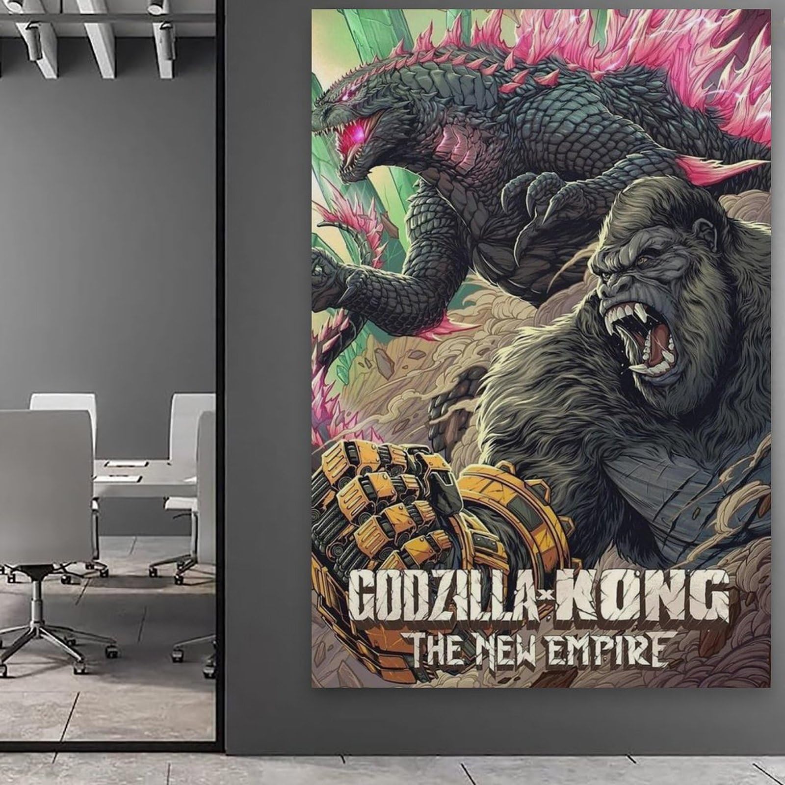Poster Imperméable Godzilla Vs Kong 40x60 Cm – Décoration Murale Moderne, Facile à Nettoyer, Style Sans Cadre - 10