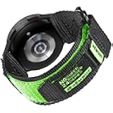 Rugged Nylon Sports Strap Compatible with CMF by Nothing Watch Pro 3/Pro 2, T-Rex 3 Pro, Balance 2/Balance/Bip 6/Bip 5/Cheetah/Cheetah Pro/GTR 4/GTR 3 Pro/GTR 3/GTR 2e/GTR 47mm Watch