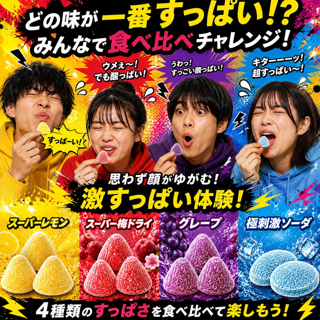 Amazon | シゲキ ハードグミ 4種 各3個 計12個 レモン 梅ドライ