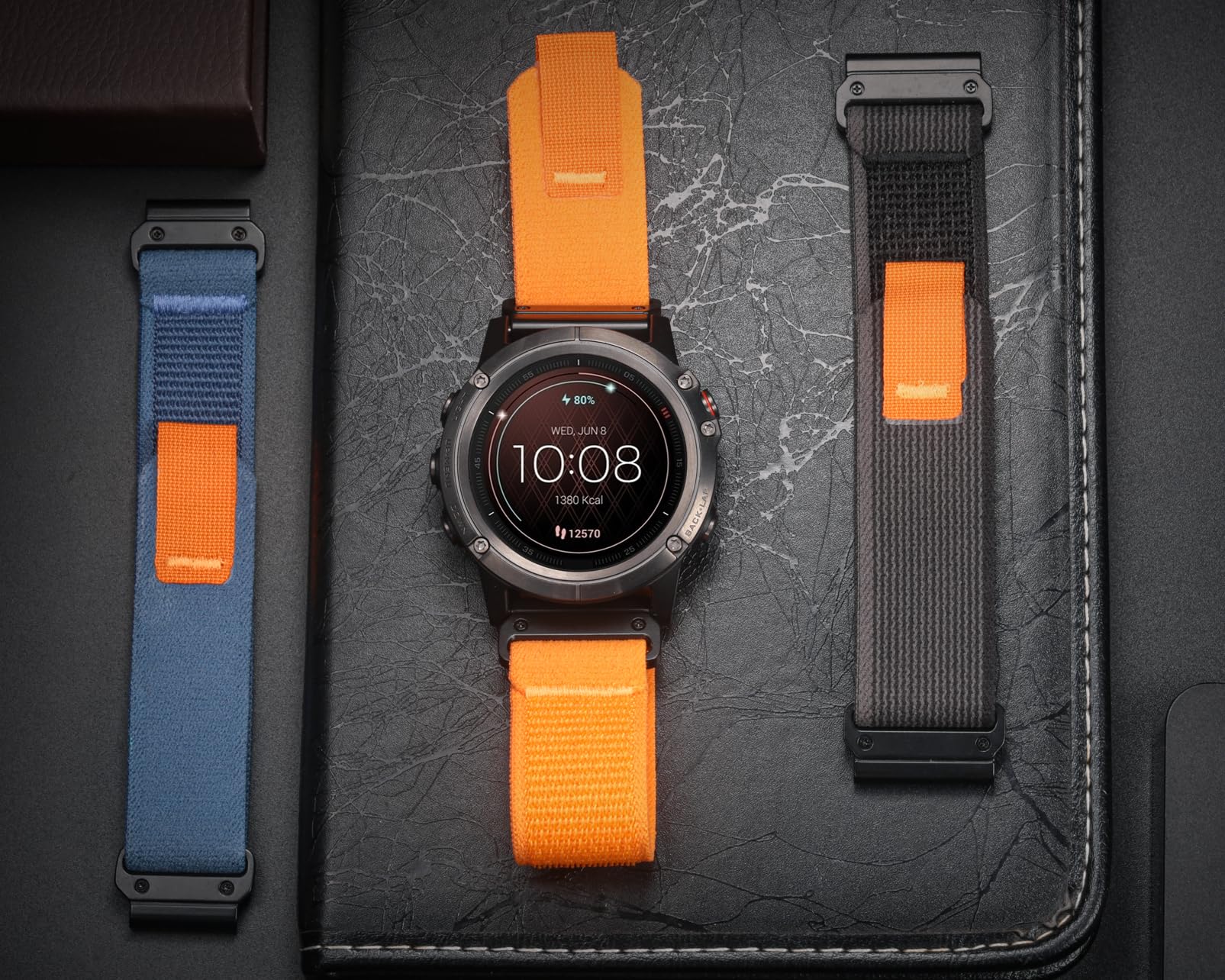 torbollo Bracelet de montre Compatible avec Garmin, tissé Bracelet de sport pour fēnix/Forerunner/Approach/MARQ/quatix/D2 série Bracelet de remplacement robuste pour hommes