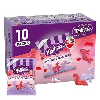 Mothers Mythical Creatures Shortbread Cookies, Sparkling Strawberry, 10 Ct