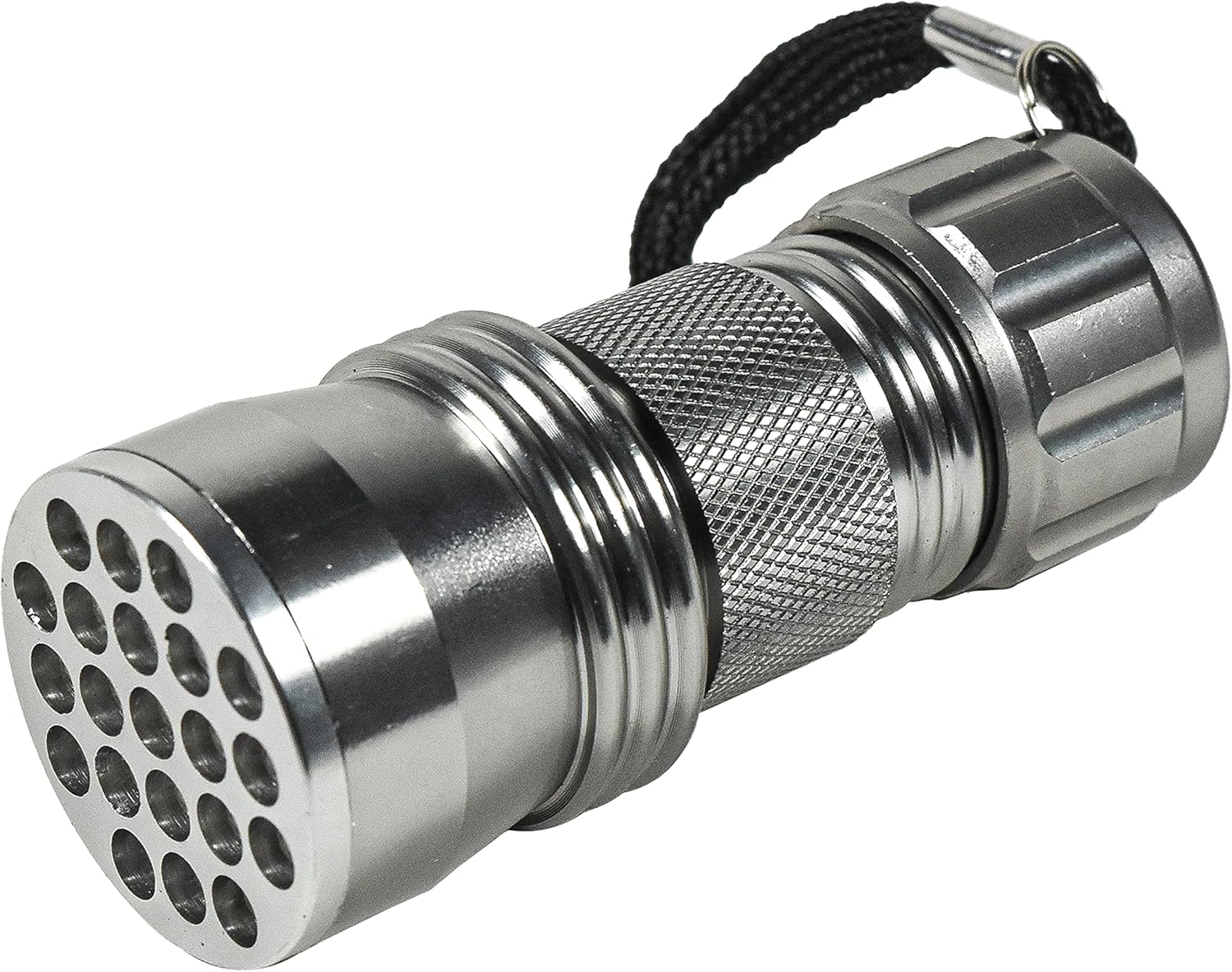 HQRP 21 LED 385 nM Blacklight Flashlight and Safety Glasses with Clear Tint Lens for Urine Detection