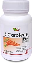 Biotrex Beta Carotene 25000IU - Essential for good vision, healthy hair and skin (60 Capsules), nutritional supplement, multivitamins, vitamin capsules, for men, women and adults, health supplements,
