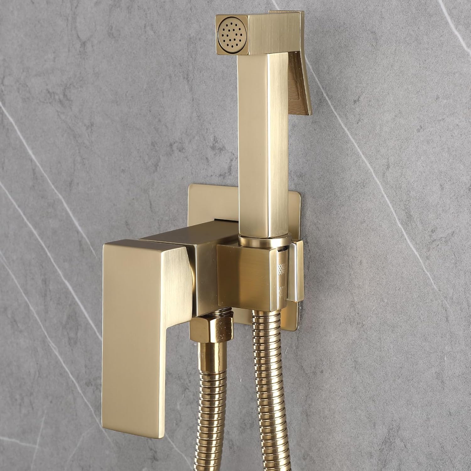 ハンドヘルドビデスプレー トイレ用 プレミアムステンレススチール バスルームビデスプレーセット 真鍮バルブ付き