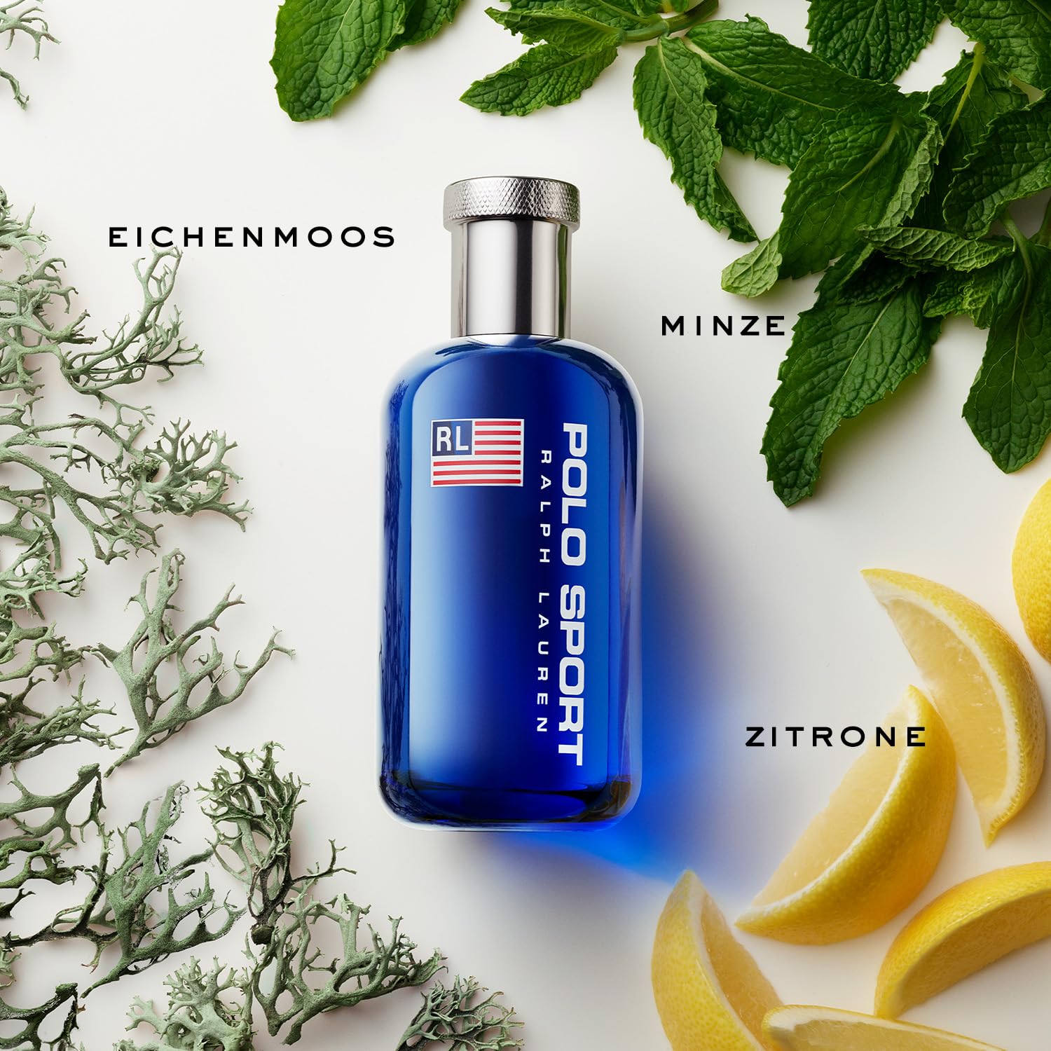 Ralph Lauren Polo Sport Eau de Toilette für Herren, aromatisch-zitrischer Duft mit Mandarine, Minze & Sandelholz, für aktive Männer