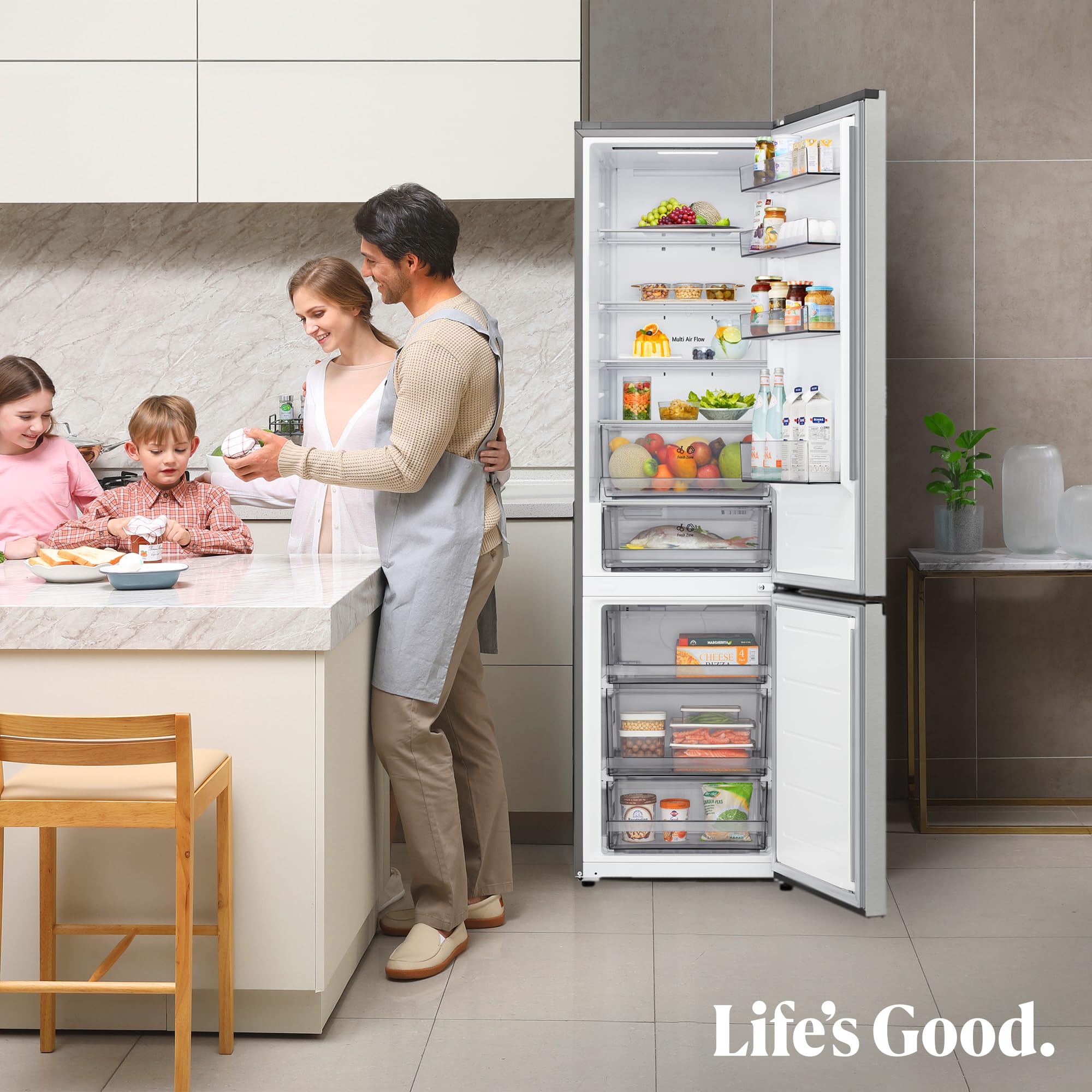 LG GBBSJ20DPY- Frigorífico Combi DoorCooling+, 2,03m, Clasificación D, Serie 200, Capacidad 375L, Inox antihuellas — view 15