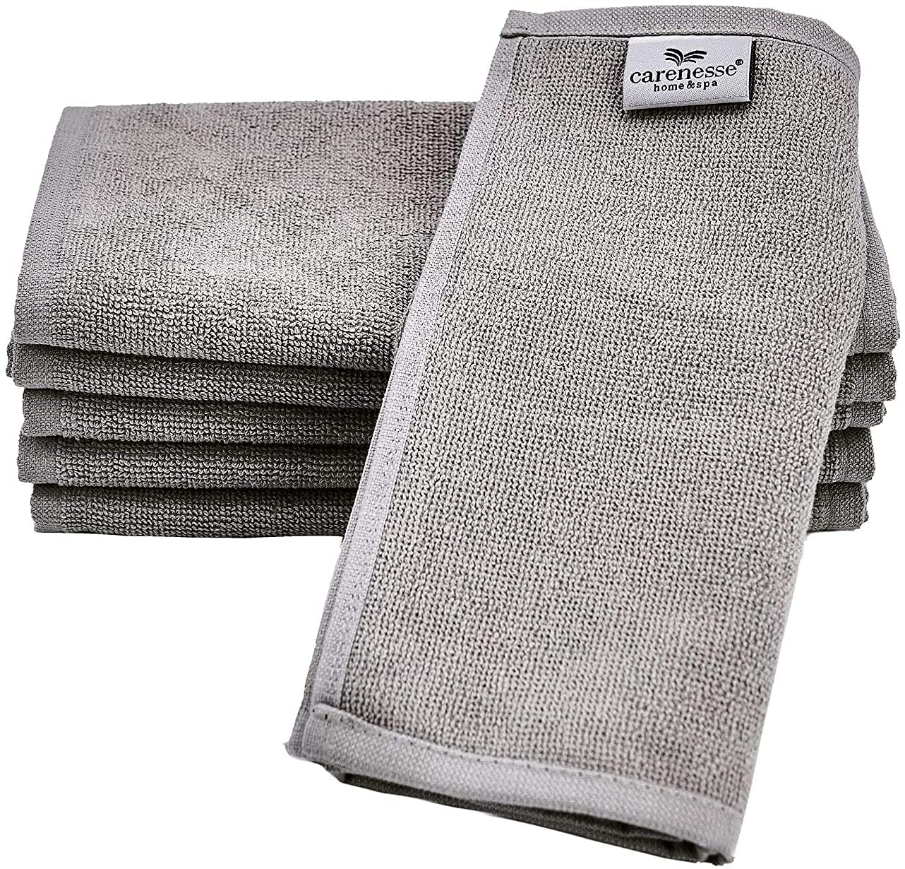 Carenesse Gesichtskompressen 6er 22 x 70 cm grau