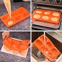 Vista 53 de Sakolla - Molde cuadrado de chocolate de silicona, moldes de 80 cavidades para chocolate, caramelo, praliné, cubitos de hielo, gelatina y gominola