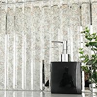 Vista 11 de Diflart Azulejos de Espejo para Salpicadero de Cocina, Tira Plateada, 12x12 Pulgadas, Azulejo de Espejo Biselado para Pared de Baño