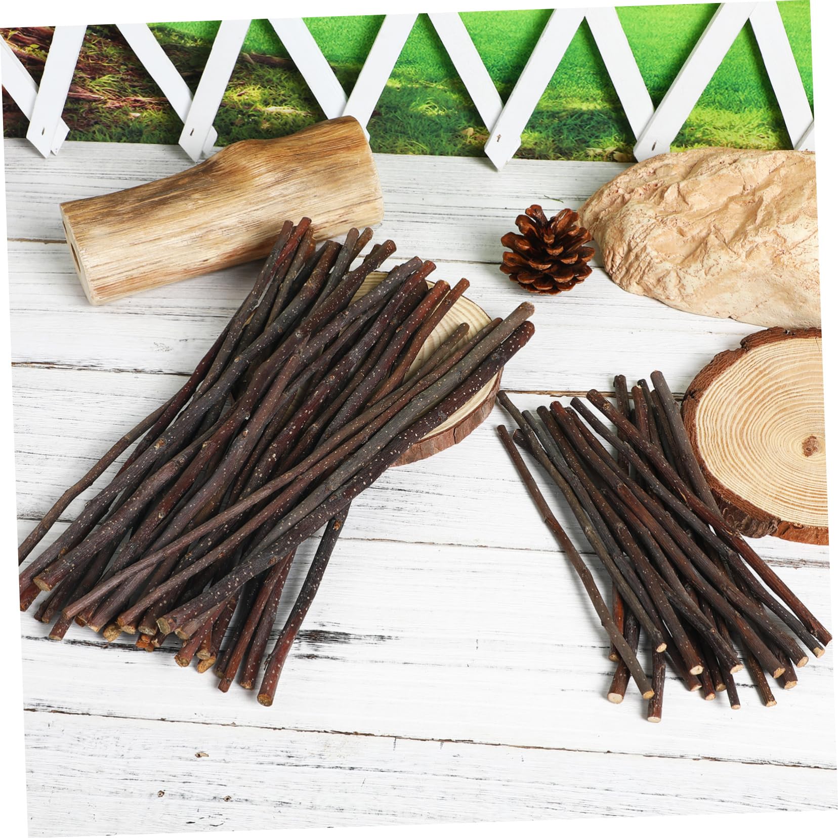 LIFKOME 5 Ensembles Bâtons Naturels Pour Artisanat Lot Bâtons Longs Pour Projets Diy Décorations Photo Et Artisanat À Domicile 50 Pièces * 5