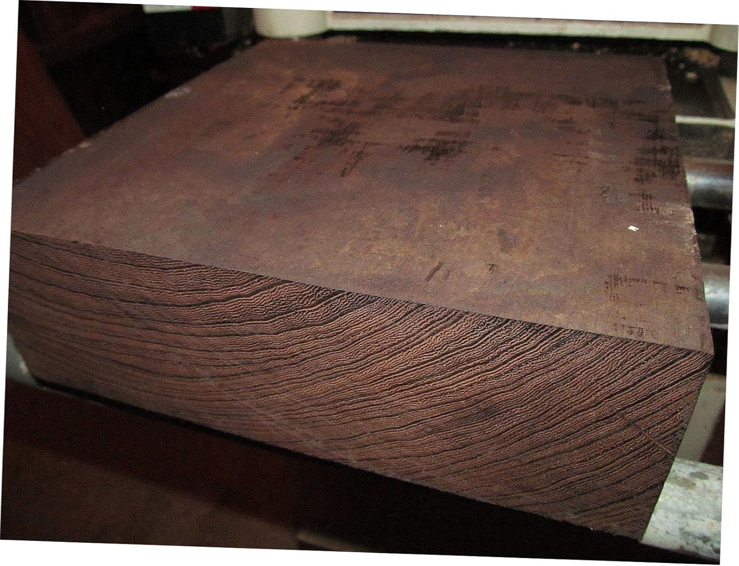 One Kiln Dried Wenge Bowl Blank Lathe Turning Lumber Bowl 6" X 6" X 3" Suitable Wood Pieces for Wood Crafts and Projects