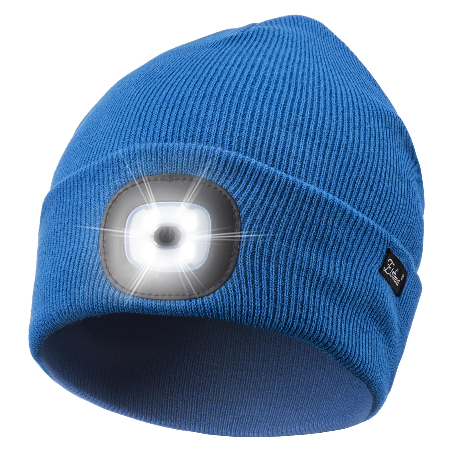 Etsfmoa Unisex Beanie with The Light, Gifts for Men Dad Father Winter Caps