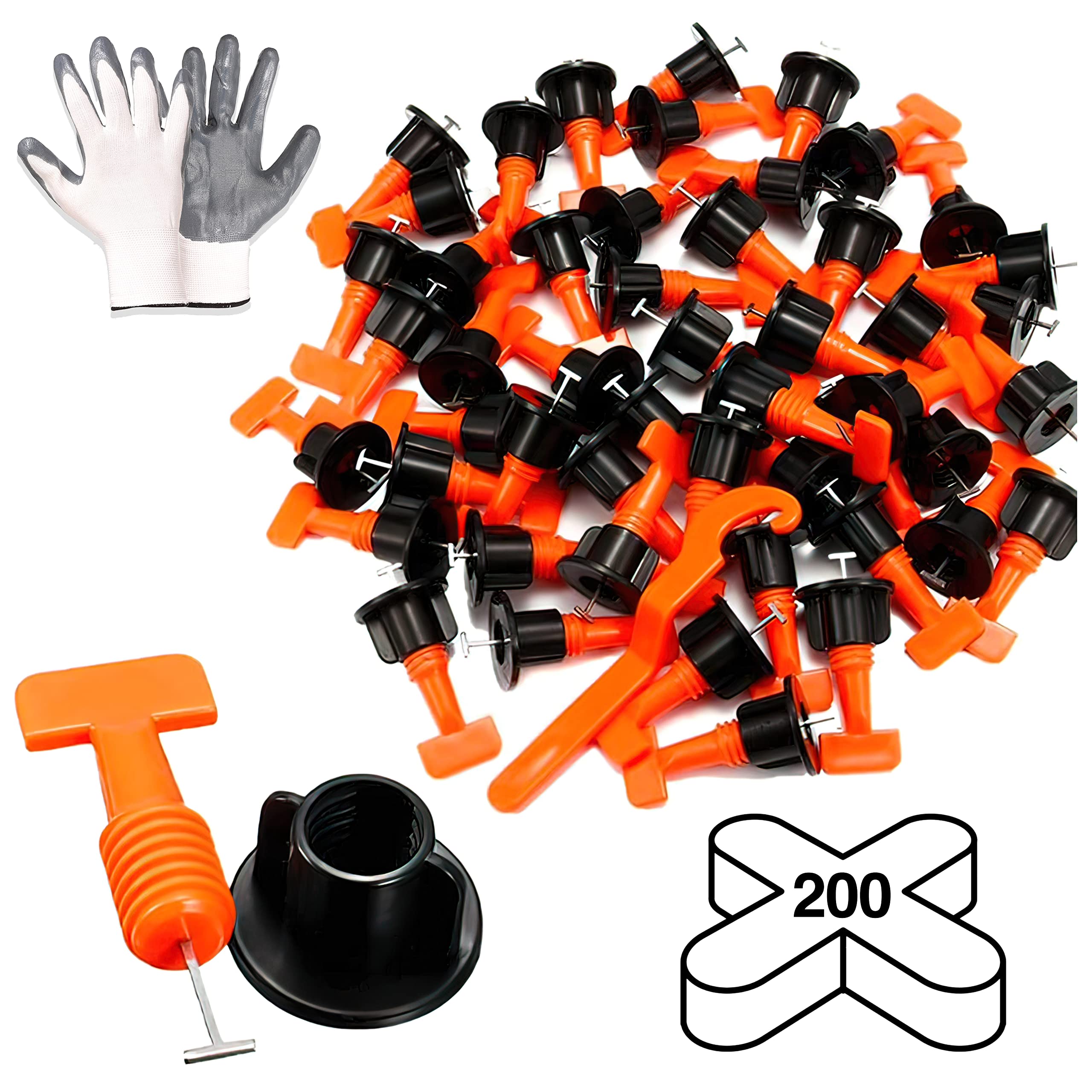 Buildingshop ISO 9001 Tile Leveling Clip Resuable/Tile Leveling System Kit Needle 1.5 MM, Suitable for Floor Tiles (Pack of 50/2 MM-200 Tile Spacer/Cut-Res Gloves) (Pack of 50) (B09S5K3HBP) Amazon Price History, Amazon Price Tracker