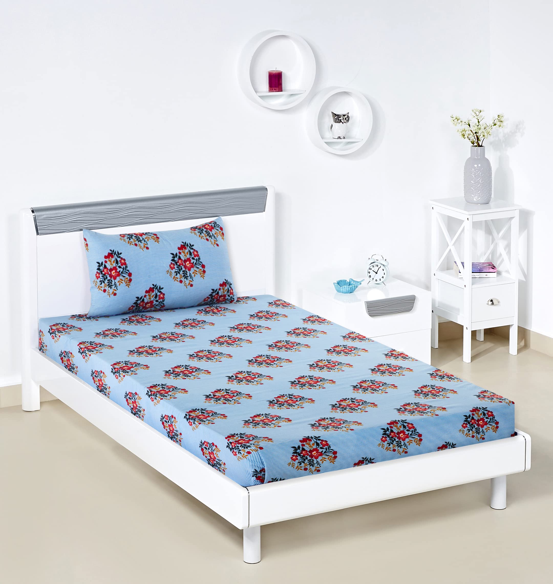 See full amazon price history chart for Amazon Brand - Solimo Polycotton Flower Rush Single Bedsheet with 1 Pillow Cover, Multicolor, 95 GSM, 144 Tc Amazon Brand - Solimo Polycotton Flower Rush Single Bedsheet with 1 Pillow Cover, Multicolor, 95 GSM, 144 Tc (B0BSH3LZ25) Amazon Price History, Amazon Price Tracker
