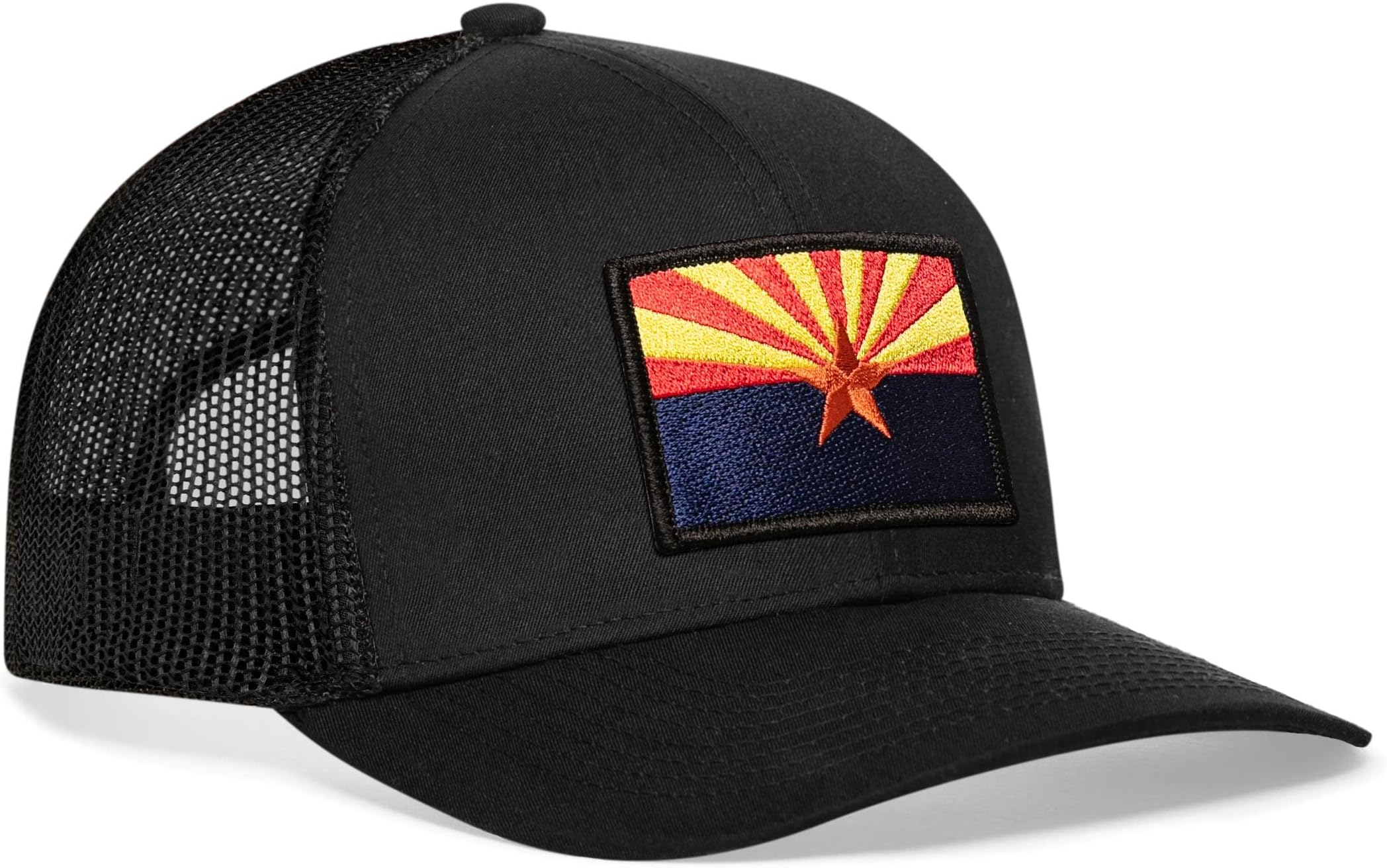 HAKA Arizona Hat - Arizona Flag Trucker Hat Baseball Cap Snapback Golf Hat (Black)