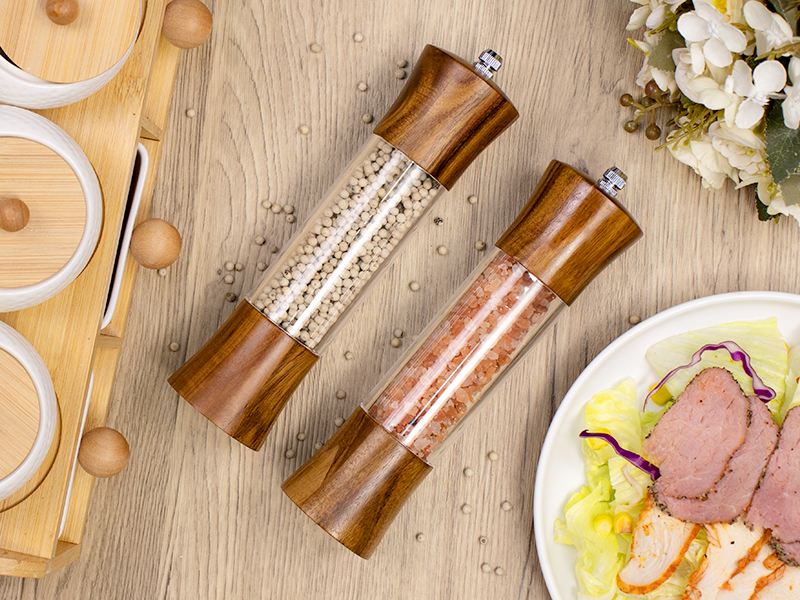 Amazon.com: XWXO Acacia Wood Premium Acrylic Salt and Pepper