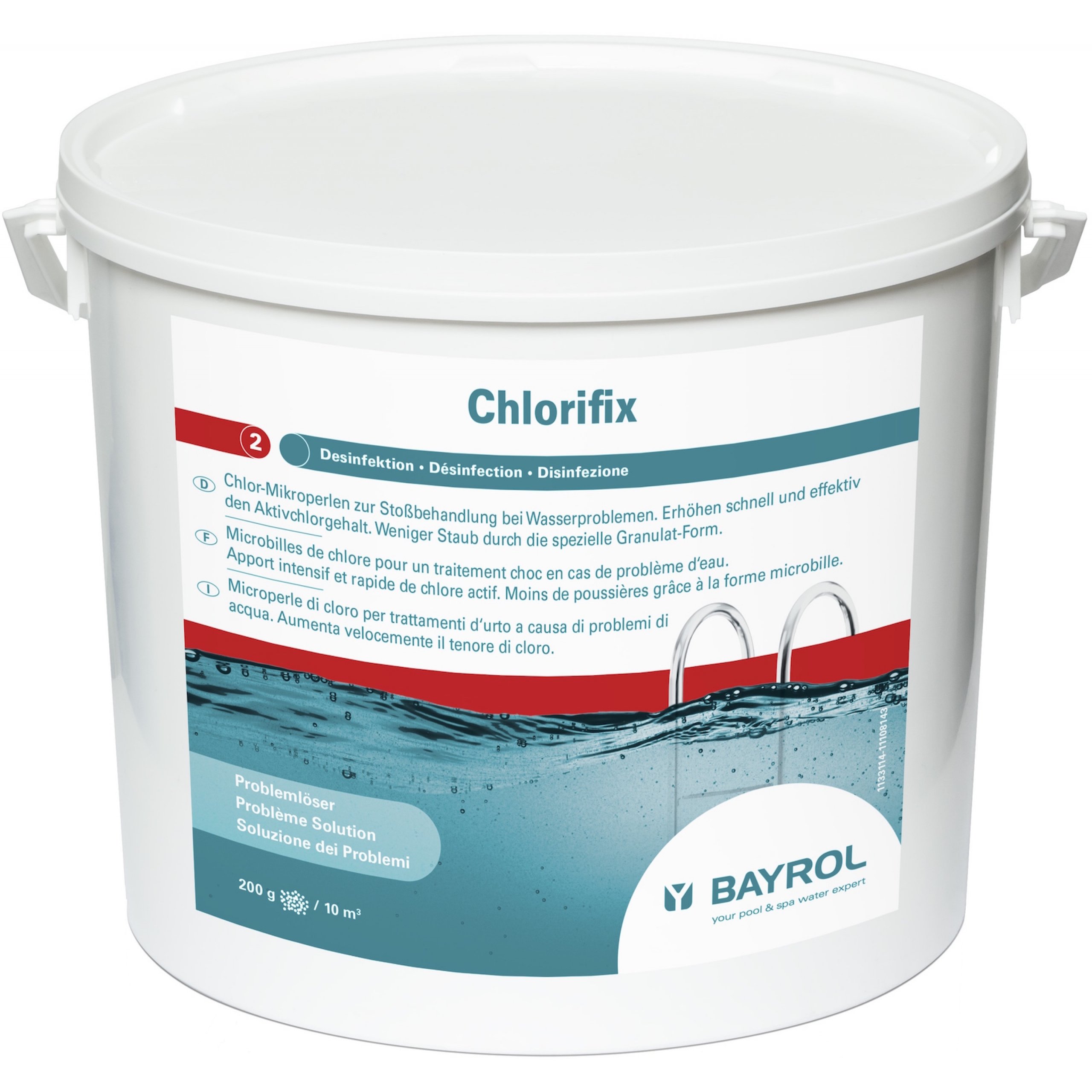 Bayrol Chlorifix 1133133 Micro-billes pour désinfection rapide de piscine 10 kg