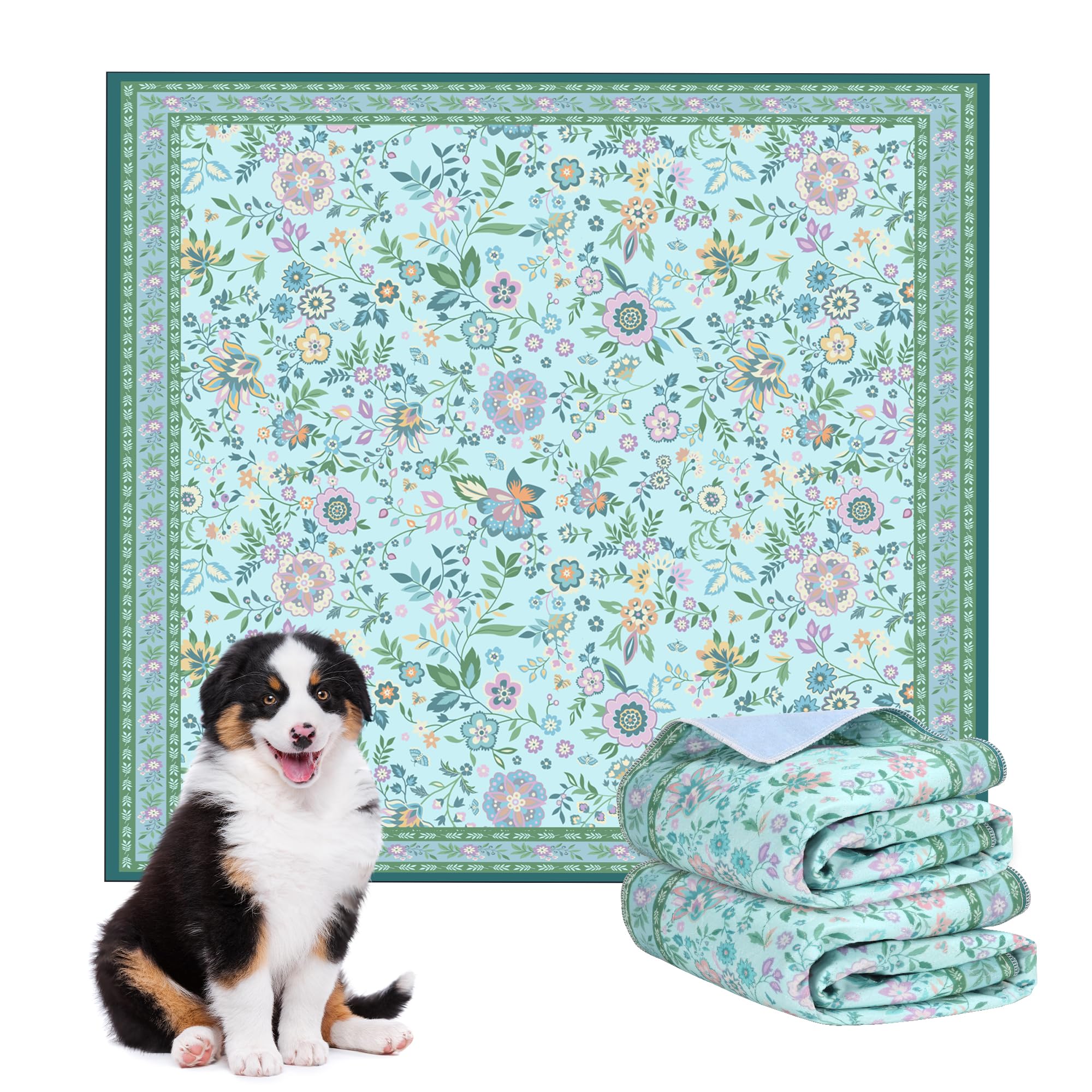 Photo 1 of Baodan Washable Pee Pad for Dogs, 2 Pack, 48"x48"
